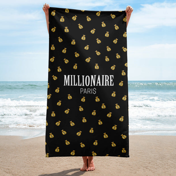 Emoji Money Bag Beach Towel - Millionaire Paris