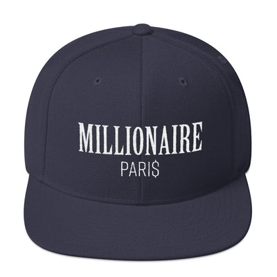 Snapback Hat Blue Navy - Snapback Cap - Millionaire Paris