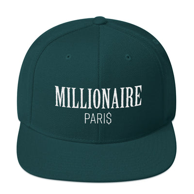 Snapback Hat Dark Green - Snapback Cap - Millionaire Paris