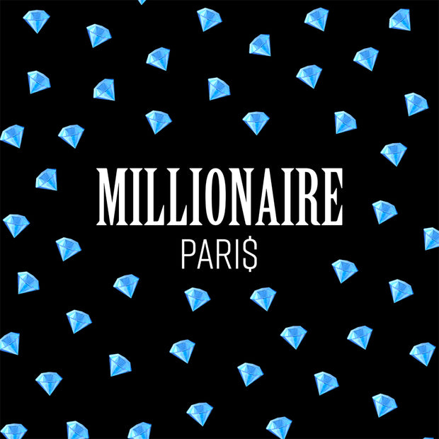 Emoji Diamond Blue Beach Towel - Millionaire Paris